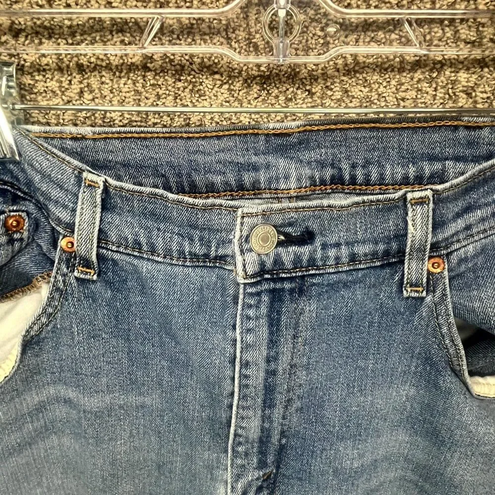 Levi's 505‎ Soft Jeans Men Blue Denim 38x32 Regular Fit Straight Leg Comfortable
